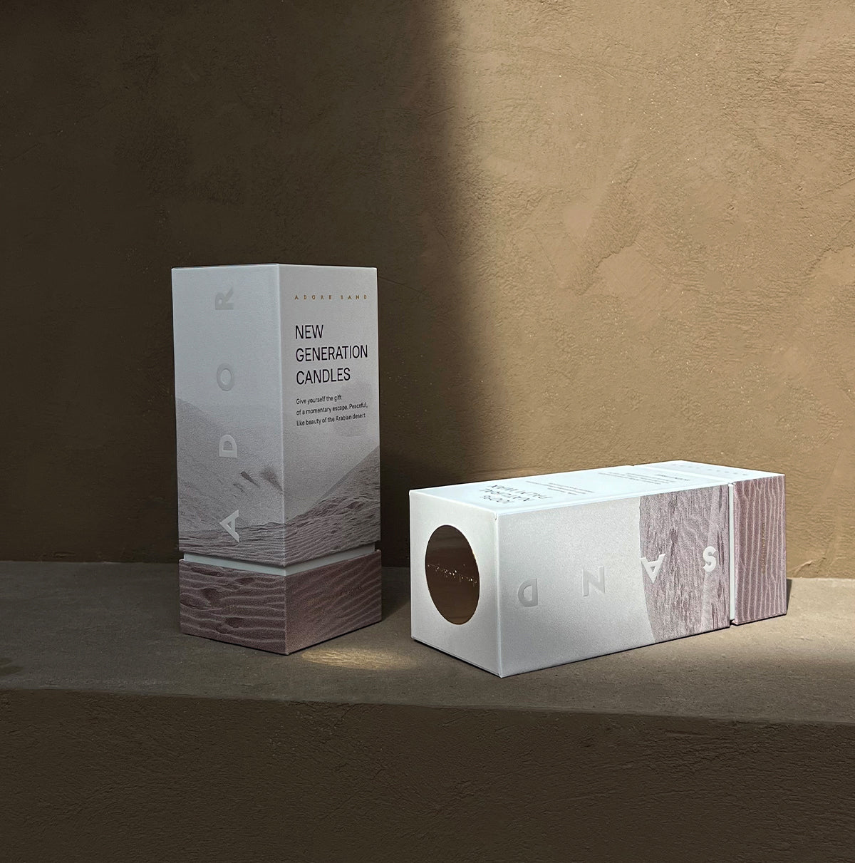 Adore Sand Candle Premium Box + Wicks