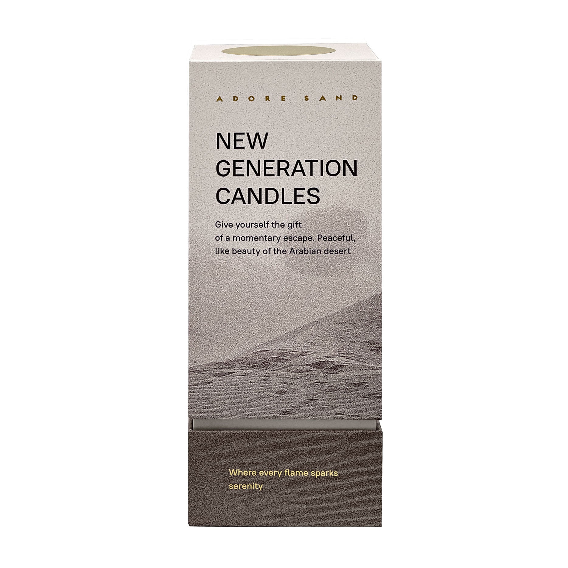 Adore Sand Candle Premium Box + Wicks