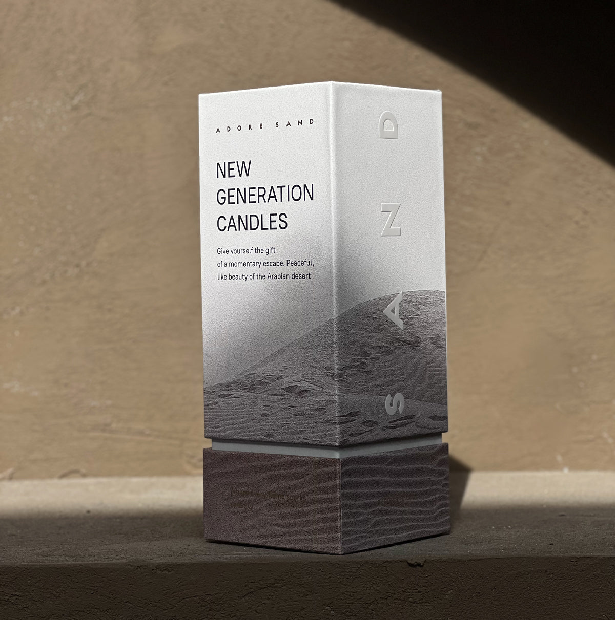 Adore Sand Candle Premium Box + Wicks