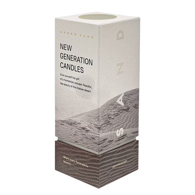 Sand wax candle premium box in charcoal color with wicks by Adore Sand
