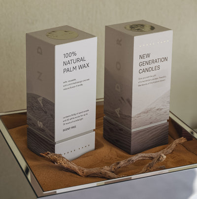 Adore Sand Candle Premium Box + Wicks