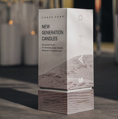 Adore Sand Candle Premium Box + Wicks