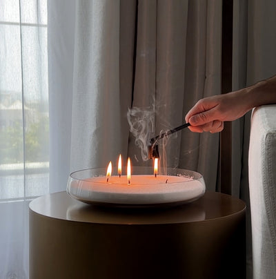 Serenity Set — Refillable Candle Gift Set with Vase
